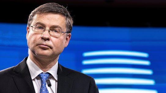 EU Trade Commissioner Valdis Dombrovskis.