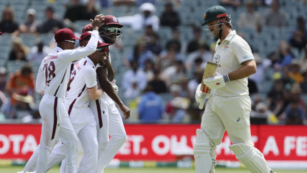 As it happened Australia v West Indies: Lyon gets late wicket as West Indies crumble to 6-73 at stumps on day two