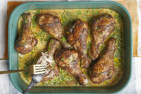 Garam masala chicken drumsticks.