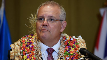 Prime Minister Scott Morrison on his recent trip to Fiji.