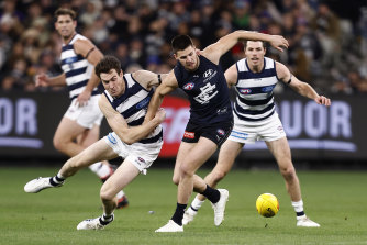 Carlton's Nic Newman is out for the rest of the season after suffering a knee wound.