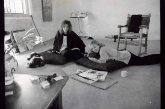 Wendy and Arkie Whiteley at 2 Raper St, Surry Hills, which became the Brett Whiteley Studio, circa 1992-93.
