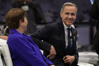 Former central banker Mark Carney, who served as British Prime Minister Boris Johnson’s finance adviser for COP26.