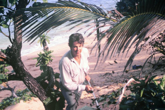 Dr Lambkin during a trip to Mer Island  in 1994.