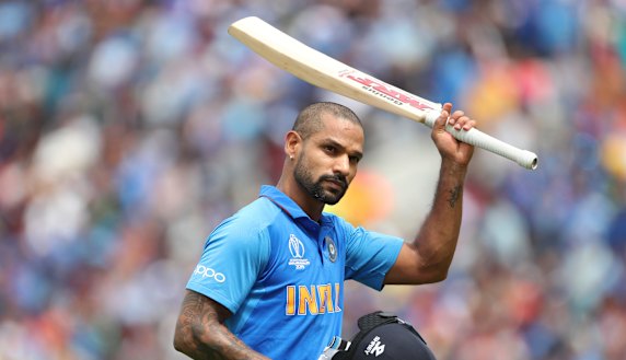 India's Shikhar Dhawan did all the early damage against Australia at the Oval in London on Sunday.