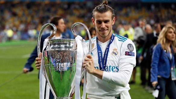 Real Madrid's Gareth Bale, who scored two goals in Real Madrid's 3-1 win over Liverpool. 
