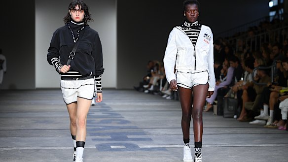 Odd shoes were also at P.E Nation.