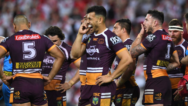 Knocked out: The Dragons crushed the Broncos in week one of the finals last year. But a lot has changed in 6 months.
