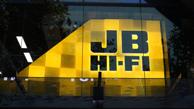 JB Hi-Fi was among the companies seeing downgrades from analysts on Tuesday.