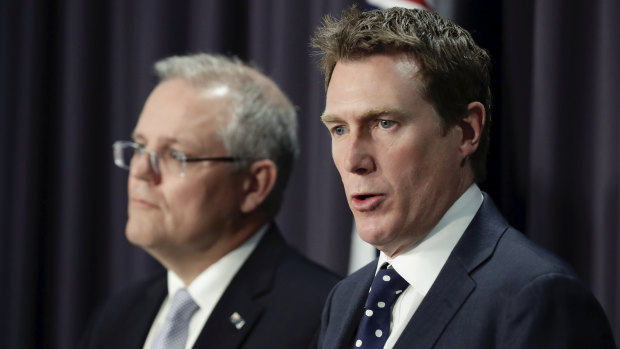 Prime Minister Scott Morrison and Attorney-General Christian Porter 