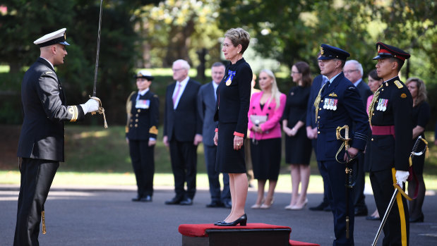 Justice Margaret Beazley was sworn in as Governor of NSW at a ceremony at Government House in Sydney on Thursday.