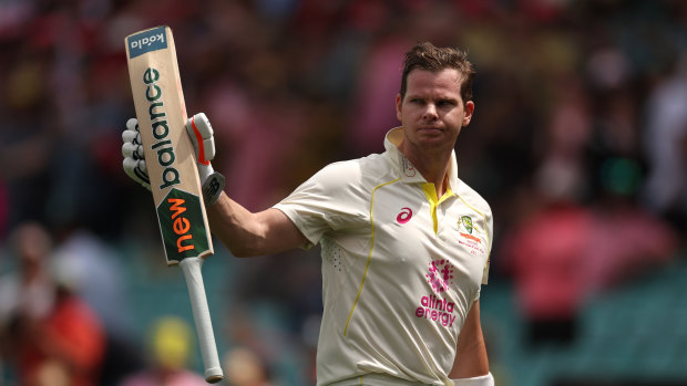 Steve Smith after his hundred at the SCG last week.