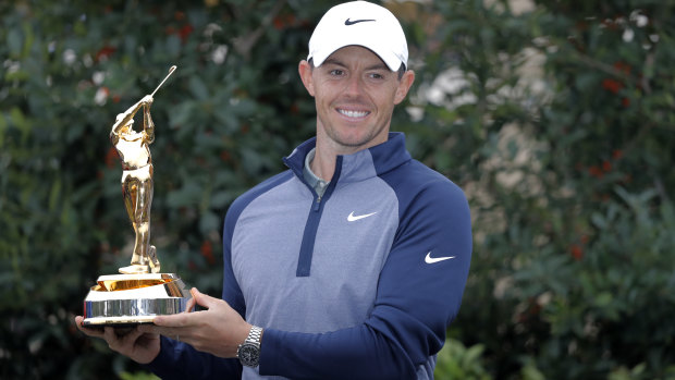 Triumph: Rory McIlroy will head into the US Masters full of belief that he can complete his set of majors.