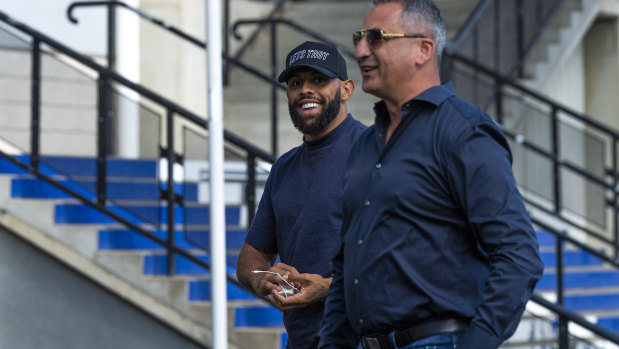 Storm winger Josh Addo-Carr was spotted in a secret meeting at Belmore last month.