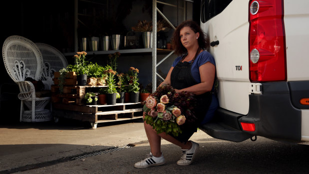 Jessica Eckford-Aguilera owner of Newcastle Flower Markets had her work van and business vandalised.