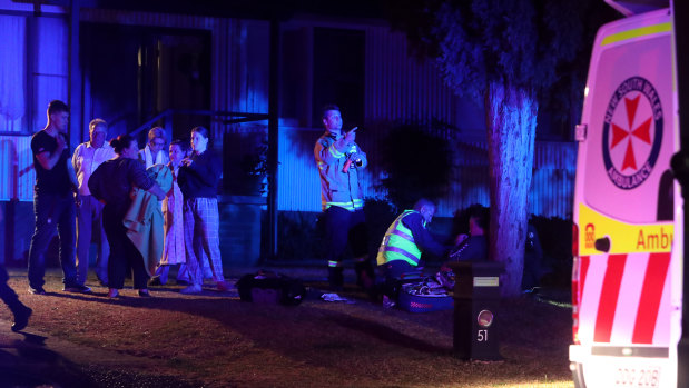 The scene of Thursday night's fatal house fire at Mount Warrigal.