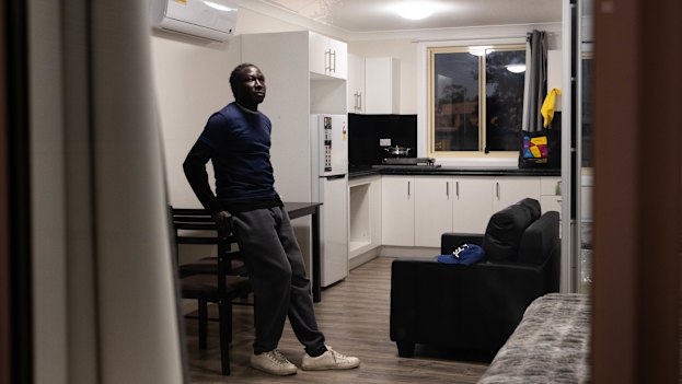 Emmanuel Kei was homeless after losing his job due to the pandemic. SydWest Multicultural Services helped him find his new apartment in Blacktown. 