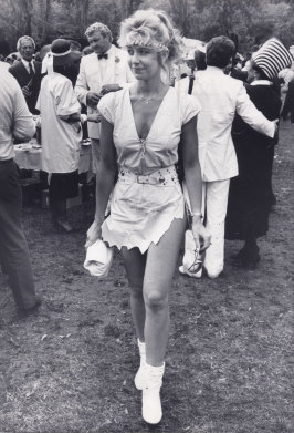 Model Leanne Edelsten at Flemington. 