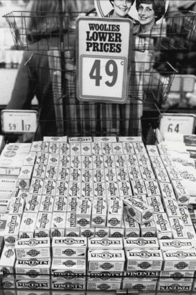 Vincent’s Powders, on display at Woolworths, in 1970. The olden days were wild.