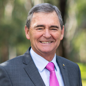 La Trobe University chancellor and former Victorian premier John Brumby.