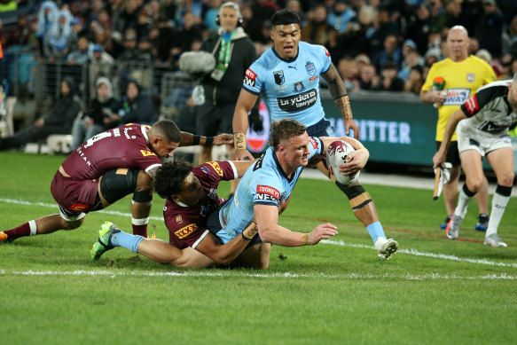 Jack Wighton was a handful at left centre.