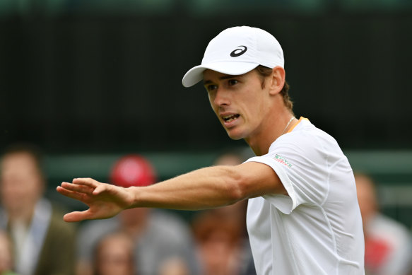 Australian tennis player Alex de Minaur.