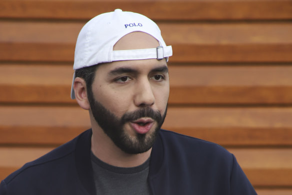 Salvadoran President Nayib Bukele.