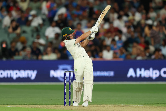 Nathan McSweeney’s gritty 39 in the second Test under lights showed signs of his potential in the Test arena.