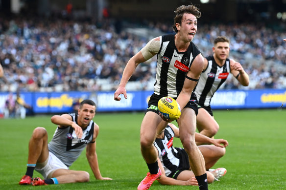 Tyler Brown in action during round 10. 