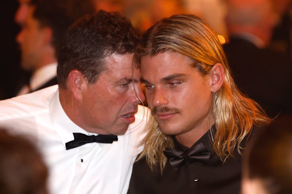 Paul Connors and Geelong superstar Bailey Smith.