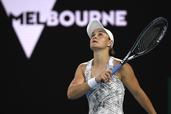 Ash Barty beats Jessica Pegula in their quarter-final.