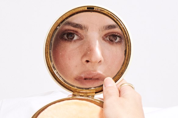 Emily Ratajowski, model, influencer and now essayist, in a Brooklyn studio in October. Her debut book My Body takes stock of what she’s gained and lost from selling her image for a living.
