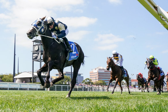 Immediacy takes out the Autumn Classic at Caulfield for Trent Busuttin and Natalie Young last month.