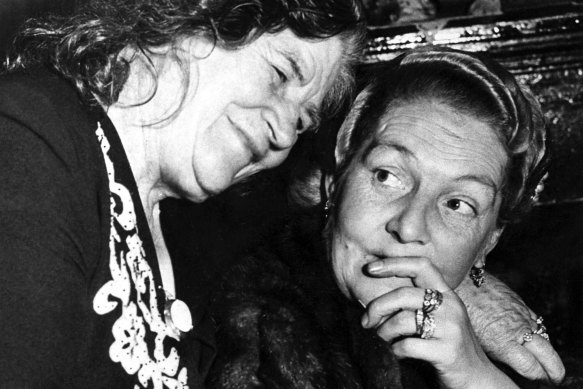 Sydney's underworld figure Tilly Devine directly with her former rival Kate Leigh in 1948.