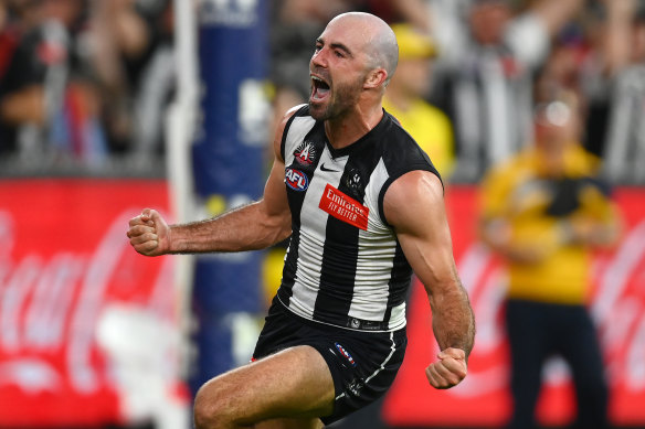 Premiership player Steele Sidebottom is one of the constants between the 2010 and 2023 sides.
