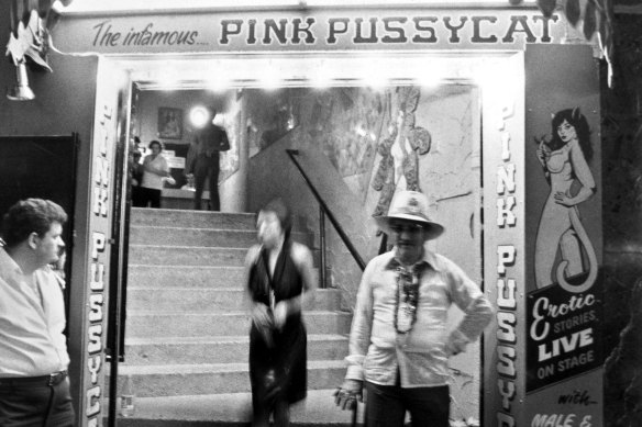 The infamous Pink Pussycat club, part of the Kings Cross Strip Club scene, on March 31, 1989.