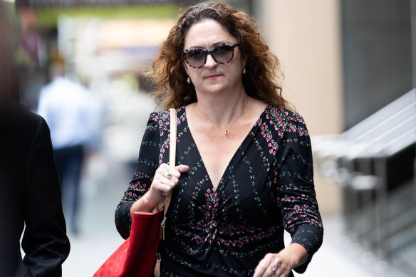 Sarah Cruickshank, former chief of staff to Gladys Berejiklian, arrives at the ICAC last Tuesday. She is not accused of wrongdoing.