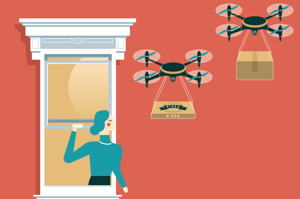 Drones could soon be delivering your everyday desires right to your door – or window.