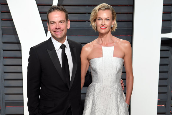 Lachlan and Sarah Murdoch slipped back into Australia in March.