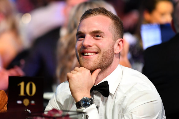 2018 Brownlow medallist Tom Mitchell missed the entire 2019 season after suffering a bad leg break in pre-season training last January.