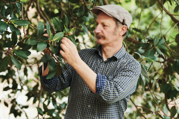 Bonetto keeps a close eye on the plants growing around him to ensure he catches the produce at its best