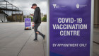 People aged under 50 trying to get their COVID-19 vaccine at the Royal Exhibition Building in Carlton being turned away on Friday. 