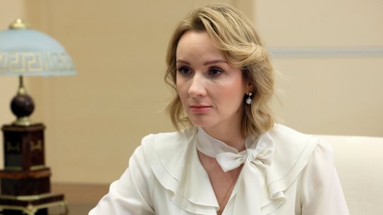 Russian Presidential Commissioner for Children’s Rights Maria Lvova-Belova is accused of deporting children from Ukraine to Russia.