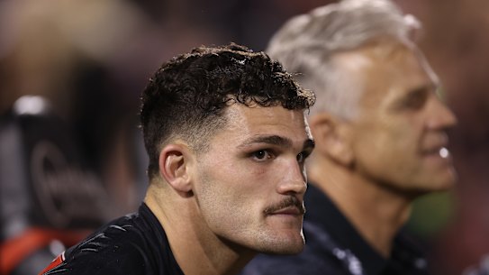 Panthers halfback Nathan Cleary is racing the clock to be back next week.
