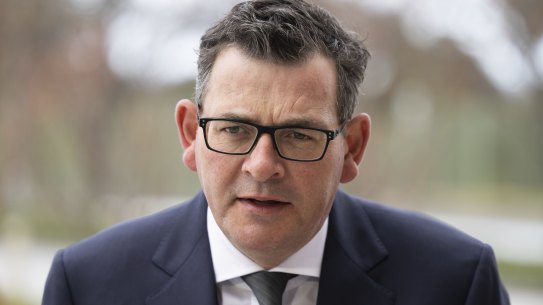 Victorian Premier Daniel Andrews arrives for a national cabinet meeting at Parliament House in Canberra on Friday 30 September 2022. fedpol Photo: 