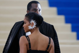 Cassie and Sean ‘P. Diddy’ Combs  attend the Met Gala in 2017. 
