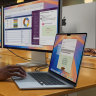 The MacBook Air can now connect to two external screens, while open.