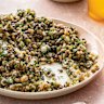 Make this Puy lentil and pearl barley salad your own by adding extras such as soft-boiled eggs or green chilli.