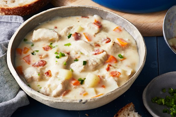 RecipeTin Eats’ chicken chowder.