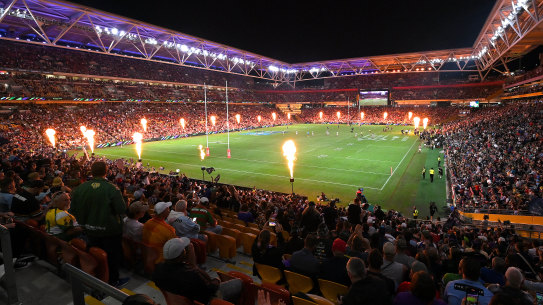 A packed Suncorp Stadium at last month’s Magic Round.
